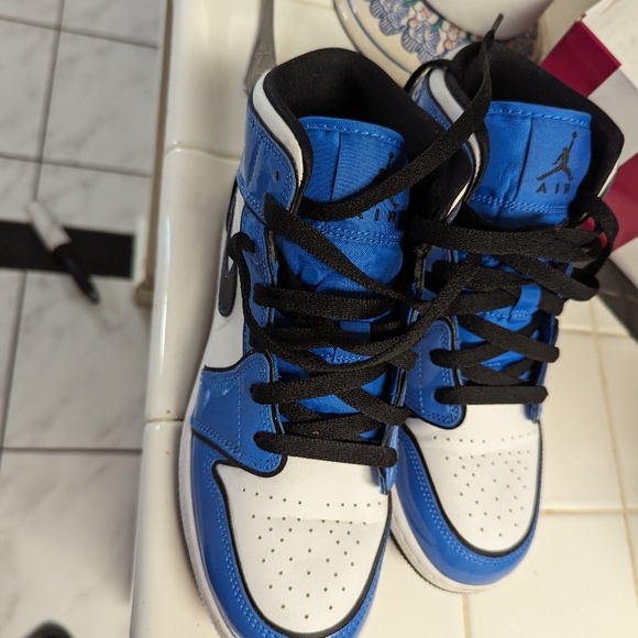 Af1 Retro Jordan 1 Rare Deadstock Nike black blue white - Picture 5 of 6